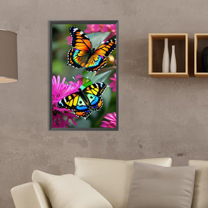Butterfly 30*50CM(Canvas) Full Round Drill Diamond Painting
