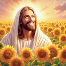 Load image into Gallery viewer, Jesus 40*40CM(Canvas) Full Round Drill Diamond Painting
