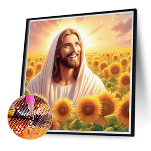 Jesus 40*40CM(Canvas) Full Round Drill Diamond Painting