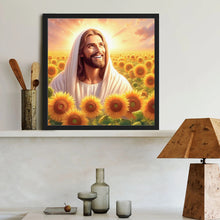 Load image into Gallery viewer, Jesus 40*40CM(Canvas) Full Round Drill Diamond Painting
