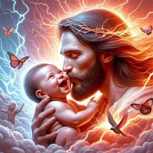 Load image into Gallery viewer, Jesus 40*40CM(Canvas) Full Round Drill Diamond Painting

