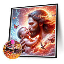 Load image into Gallery viewer, Jesus 40*40CM(Canvas) Full Round Drill Diamond Painting
