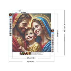 Jesus 40*40CM(Canvas) Full Round Drill Diamond Painting