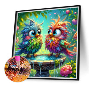 Bird 40*40CM(Canvas) Full Round Drill Diamond Painting