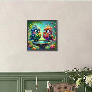 Bird 40*40CM(Canvas) Full Round Drill Diamond Painting
