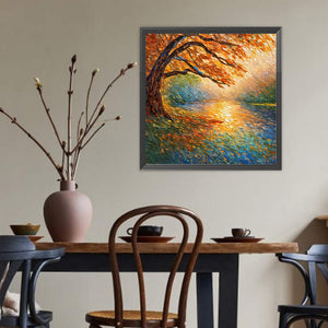 Glass Fragments Painting 40*40CM(Canvas) Full Round Drill Diamond Painting