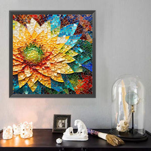 Glass Fragments Painting 40*40CM(Canvas) Full Round Drill Diamond Painting