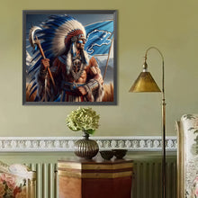 Load image into Gallery viewer, Indians Detroit Lions 40*40CM(Canvas) Full Round Drill Diamond Painting
