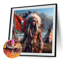 Load image into Gallery viewer, Indians Tampa Bay Buccaneers 40*40CM(Canvas) Full Round Drill Diamond Painting
