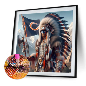Indians 40*40CM(Canvas) Full Round Drill Diamond Painting