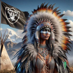 Indians 40*40CM(Canvas) Full Round Drill Diamond Painting