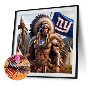 Indians 40*40CM(Canvas) Full Round Drill Diamond Painting