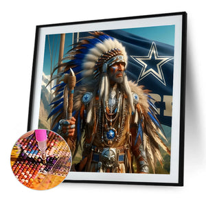 Indians 40*40CM(Canvas) Full Round Drill Diamond Painting