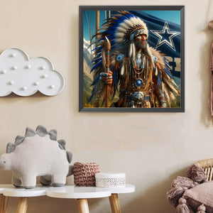 Indians 40*40CM(Canvas) Full Round Drill Diamond Painting