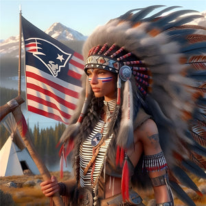 Indians 40*40CM(Canvas) Full Round Drill Diamond Painting