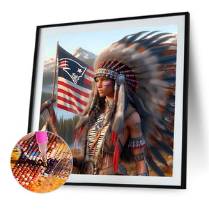 Indians 40*40CM(Canvas) Full Round Drill Diamond Painting