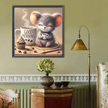 Load image into Gallery viewer, Good Morning Mouse 40*40CM(Canvas) Full Round Drill Diamond Painting
