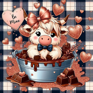 Hot Chocolate Yak 40*40CM(Canvas) Full Round Drill Diamond Painting
