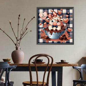 Hot Chocolate Yak 40*40CM(Canvas) Full Round Drill Diamond Painting