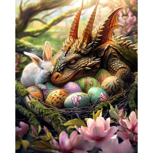 Egg Pterosaur 40*50CM(Canvas) Full Round Drill Diamond Painting