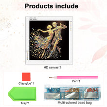 Load image into Gallery viewer, Elegant Dancing Woman 30*30CM(Canvas) Partial Special Shaped Drill Diamond Painting
