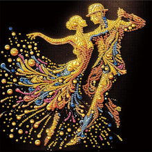 Load image into Gallery viewer, Elegant Dancing Woman 30*30CM(Canvas) Partial Special Shaped Drill Diamond Painting
