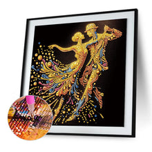 Load image into Gallery viewer, Elegant Dancing Woman 30*30CM(Canvas) Partial Special Shaped Drill Diamond Painting
