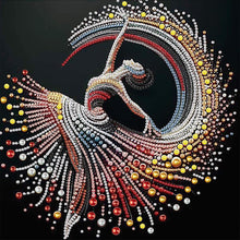 Load image into Gallery viewer, Elegantly Dancing Woman 30*30CM(Canvas) Partial Special Shaped Drill Diamond Painting
