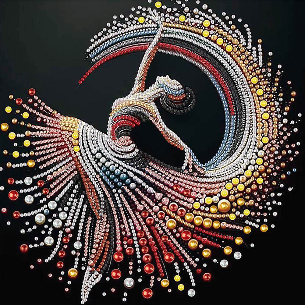 Elegant Dancing Woman 30*30CM(Canvas) Partial Special Shaped Drill Diamond Painting