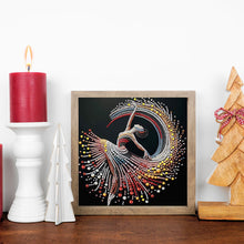 Load image into Gallery viewer, Elegant Dancing Woman 30*30CM(Canvas) Partial Special Shaped Drill Diamond Painting
