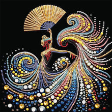 Load image into Gallery viewer, Elegant Dancing Woman 30*30CM(Canvas) Partial Special Shaped Drill Diamond Painting
