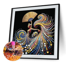 Load image into Gallery viewer, Elegant Dancing Woman 30*30CM(Canvas) Partial Special Shaped Drill Diamond Painting
