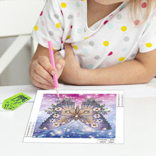 Load image into Gallery viewer, Butterfly 30*30CM(Canvas) Partial Special Shaped Drill Diamond Painting
