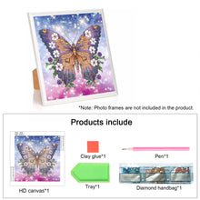 Load image into Gallery viewer, Butterfly 30*30CM(Canvas) Partial Special Shaped Drill Diamond Painting
