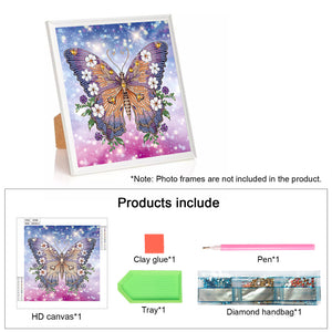 Butterfly 30*30CM(Canvas) Partial Special Shaped Drill Diamond Painting