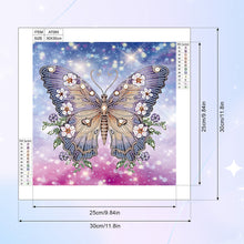 Load image into Gallery viewer, Butterfly 30*30CM(Canvas) Partial Special Shaped Drill Diamond Painting
