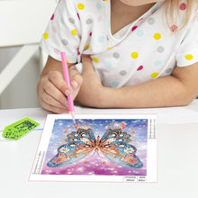 Load image into Gallery viewer, Butterfly 30*30CM(Canvas) Partial Special Shaped Drill Diamond Painting
