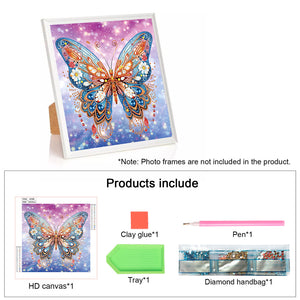 Butterfly 30*30CM(Canvas) Partial Special Shaped Drill Diamond Painting