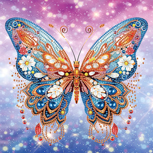 Butterfly 30*30CM(Canvas) Partial Special Shaped Drill Diamond Painting