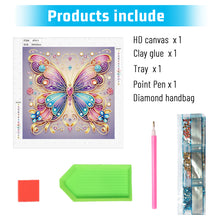 Load image into Gallery viewer, Butterfly 30*30CM(Canvas) Partial Special Shaped Drill Diamond Painting
