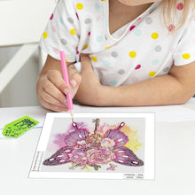 Load image into Gallery viewer, Butterfly 30*30CM(Canvas) Partial Special Shaped Drill Diamond Painting
