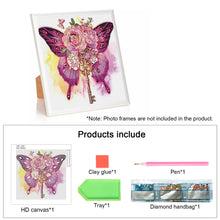 Load image into Gallery viewer, Butterfly 30*30CM(Canvas) Partial Special Shaped Drill Diamond Painting
