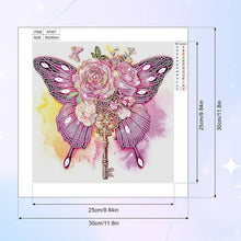 Load image into Gallery viewer, Butterfly 30*30CM(Canvas) Partial Special Shaped Drill Diamond Painting
