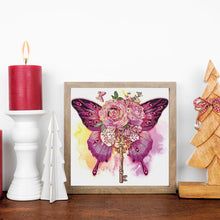Load image into Gallery viewer, Butterfly 30*30CM(Canvas) Partial Special Shaped Drill Diamond Painting
