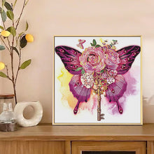 Load image into Gallery viewer, Butterfly 30*30CM(Canvas) Partial Special Shaped Drill Diamond Painting
