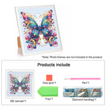 Load image into Gallery viewer, Butterfly 30*30CM(Canvas) Partial Special Shaped Drill Diamond Painting
