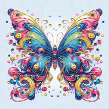 Load image into Gallery viewer, Butterfly 30*30CM(Canvas) Partial Special Shaped Drill Diamond Painting
