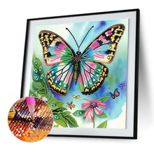 Load image into Gallery viewer, Butterfly 30*30CM(Canvas) Partial Special Shaped Drill Diamond Painting
