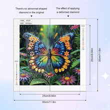 Load image into Gallery viewer, Butterfly 30*30CM(Canvas) Partial Special Shaped Drill Diamond Painting
