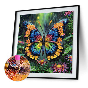 Butterfly 30*30CM(Canvas) Partial Special Shaped Drill Diamond Painting